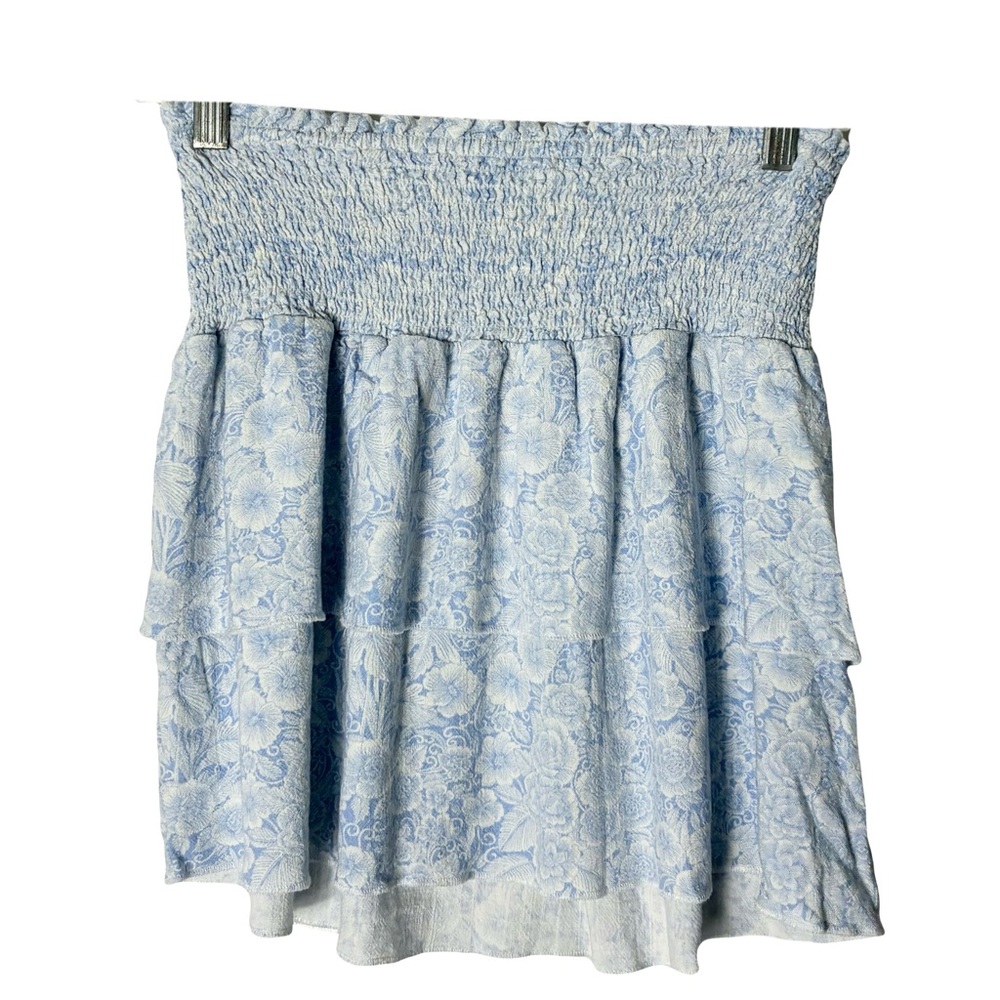 Nwot Aeropostale Skirt Small Blue Mini Floral
